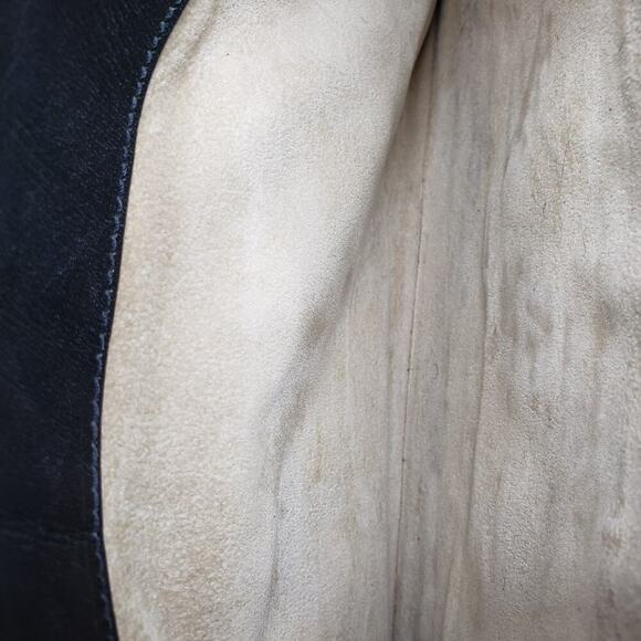 Brahmin Vintage Crossbody Bag Black Brown Leather Purse Bag Soft Textured Y2K - Picture 15 of 16